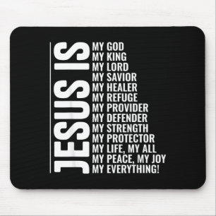 Tapis De Souris Jésus est tout christianisme inspirant foi