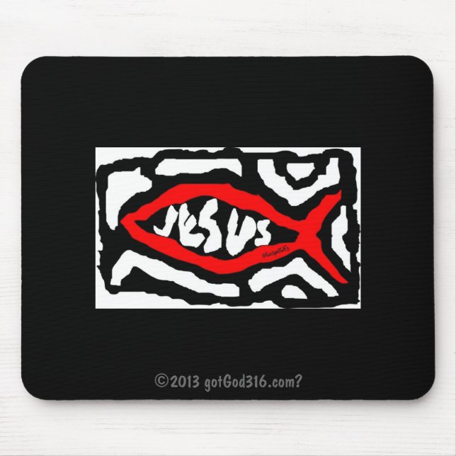 Tapis De Souris Jésus gotGod316.com ? (Devant)