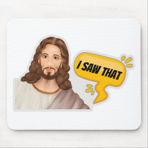 Tapis De Souris Jésus J'Ai Vu Ça