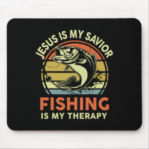 Tapis De Souris Jésus m'a fait pêcheur d'homme chrétien drôle B po