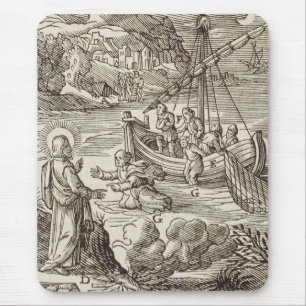 Tapis De Souris Jésus marchant sur l'eau