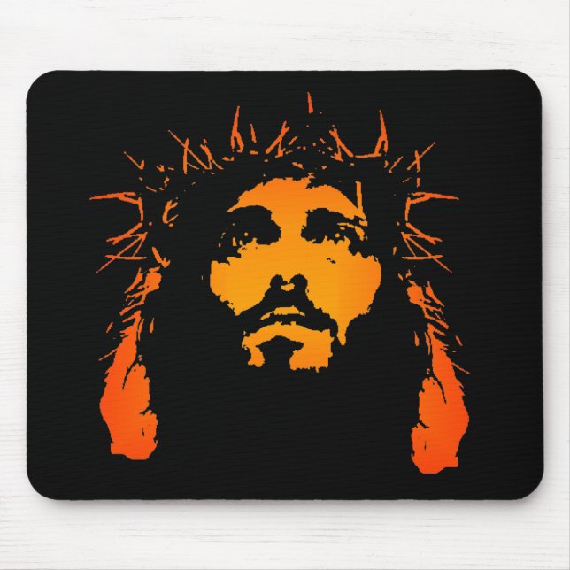 Tapis De Souris Jésus Mousepad (Devant)