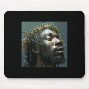 Tapis De Souris Jésus Noir, Christianisme, Église, Christ, Jésus _