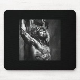 Tapis De Souris Jésus Noir, Christianisme, Église, Christ, Jésus _