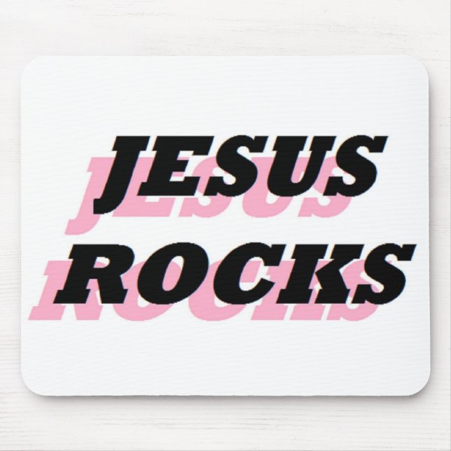 TAPIS DE SOURIS JESUS ROCKS (Devant)