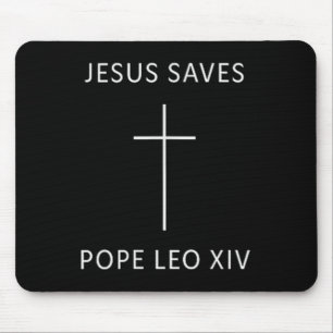 Tapis De Souris Jésus Sauve Croix chrétienne Fait religieux minima