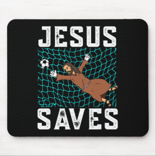 Tapis De Souris Jésus Sauve I Foi Chrétienne I Jésus Gardien de Bu