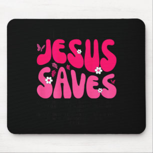 Tapis De Souris Jésus Sauve Verset Biblique Foi Chrétienne Religie