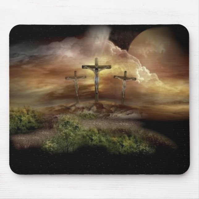 TAPIS DE SOURIS JÉSUS SUR LA CROIX (Devant)