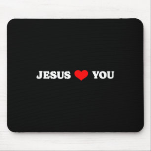 Tapis De Souris Jésus t'aime - Religieux chrétienne