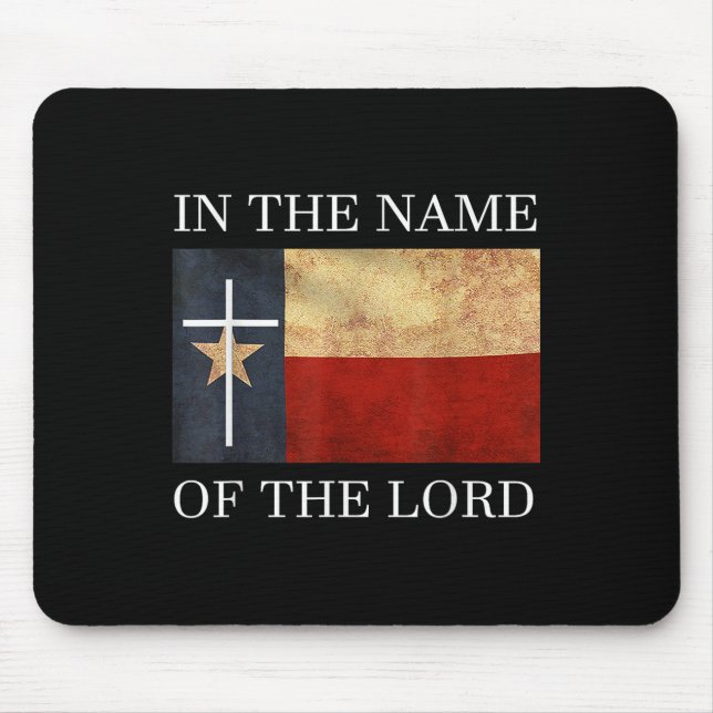 Tapis De Souris Jésus Texas chrétien  (Devant)