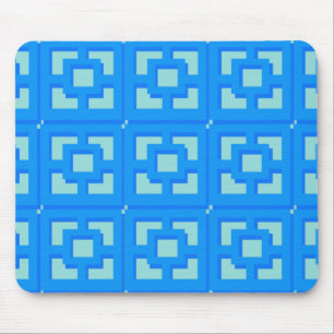 Tapis De Souris Jet Rétro Set Blue Trellis Mousepad
