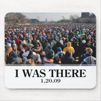 Tapis De Souris J'ÉTAIS LÀ : Foule à l'inauguration d'Obama
