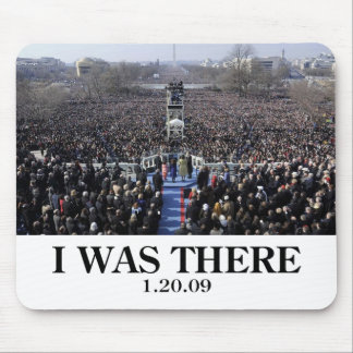 Tapis De Souris J'ÉTAIS LÀ : Foule à l'inauguration pendant la