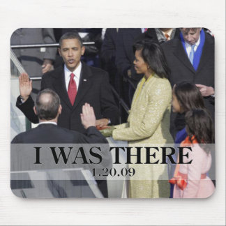 Tapis De Souris J'ÉTAIS LÀ : Obama jurant dans la cérémonie