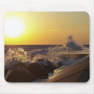 Tapis De Souris Jetée au coucher du soleil
