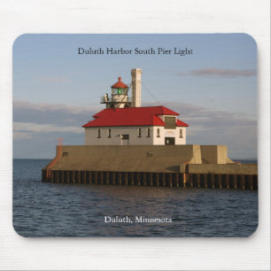 Tapis De Souris Jetée sud du port de Duluth Light mousepad