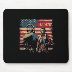 Tapis De Souris Jets de combat Abraham Lincoln 4 juillet Garçons A