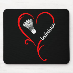 Tapis De Souris Jeu Badminton Coach Joueur de navette Badminton Jo
