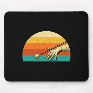Tapis De Souris Jeu De Billard Vintage Rétro - Joueur De Billard 8