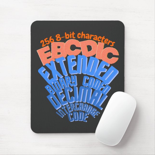 Tapis De Souris Jeu de caractères codés EBCDIC sur mainframe (Avec souris)