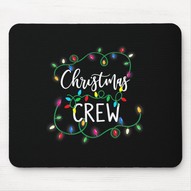 Tapis De Souris Jeu de Noël Éclairage Famille Correspondant Pyjama (Devant)