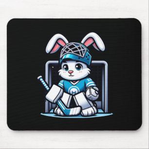 Tapis De Souris Jeu de Pâques Hockey sur glace gardien de but Homm