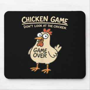 Tapis De Souris Jeu De Poulet Ne Regarde Pas Le Poulets Drôle De P