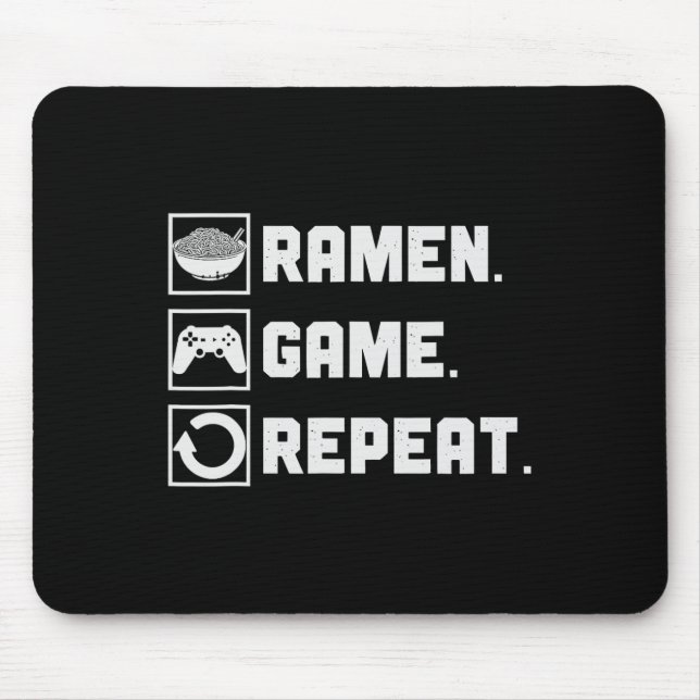 Tapis De Souris Jeu de Ramen Répéter Nouilles Jeux Vidéo Console J (Devant)