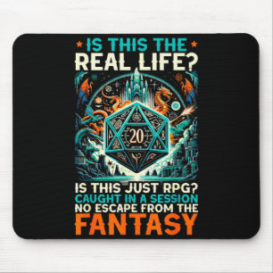 Tapis De Souris Jeu de rôle Rpg Maître D20 Tabletop Drôle Rp