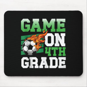 Tapis De Souris Jeu Drôle Sur 4e Classe Football Sports Retour À L