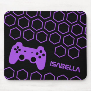 Tapis De Souris Jeu Hot Purple Jeu Nom Personnalisé