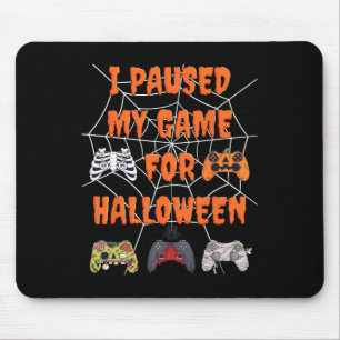 Tapis De Souris Jeu J'Ai Suspendu Mon Jeu Pour Halloween Fun Gamer