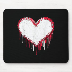 Tapis De Souris Jeu mignon Jour Baseball Softball Coeur Drôle Spor