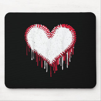 Tapis De Souris Jeu mignon Jour Baseball Softball Coeur Drôle Spor