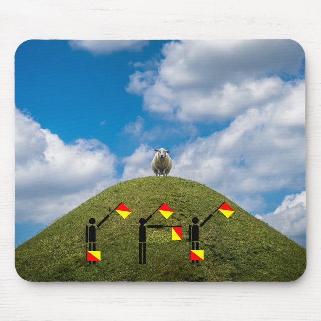 Tapis De Souris Jeu-questionnaire sur le drapeau - Ewe (Devant)