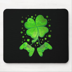 Tapis De Souris Jeu Shamrock Jour de la Saint Patrick Gamer Boys H