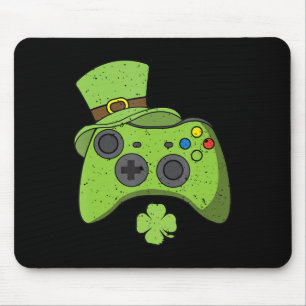 Tapis De Souris Jeu vidéo amusant Console Jour de la Saint Patrick