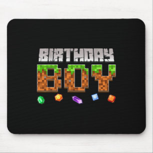 Tapis De Souris Jeu vidéo drôle d'anniversaire garçon pixel gamer 