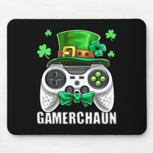 Tapis De Souris Jeu vidéo Leprechaun Costume St. Patrick's Day Ki