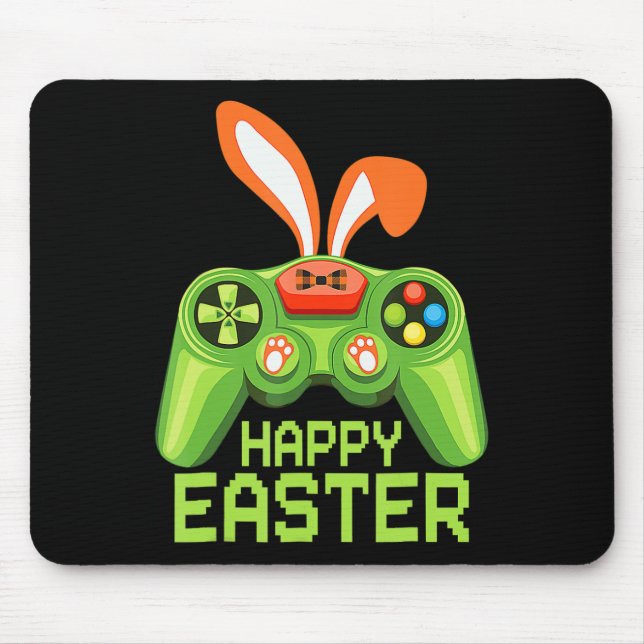 Tapis De Souris Jeu Vidéo Pâques Bunny Gaming Contrôleur Gamer Bo (Devant)