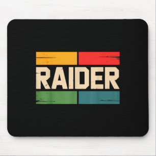 Tapis De Souris Jeu vidéo Raider Vintage Retro Hommes Femmes Fille