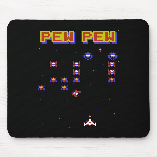 Tapis De Souris Jeu vidéo rétro jeu à l'ancienne 80 ans jeu vidéo  (Devant)