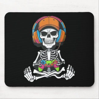 Tapis De Souris Jeu vidéo squelette Halloween jeu gamer garçons mo