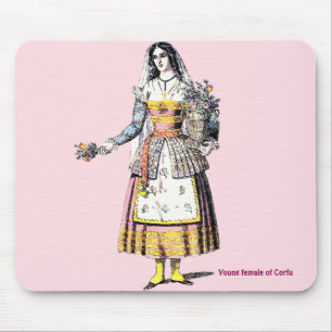 Tapis De Souris Jeune femme de CORFU ~