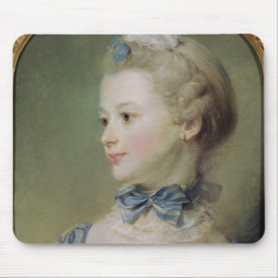 Tapis De Souris Jeune fille avec un chat