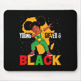 Tapis De Souris Jeune Fille Cadeau Et Noir Dabbing Histoire Noire