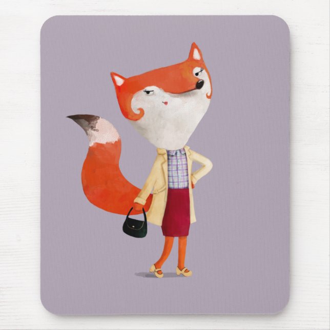 Tapis De Souris Jeune fille de Mod Fox (Devant)