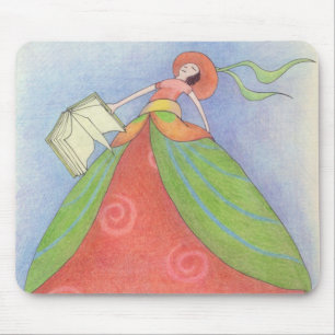Tapis De Souris Jeune fille du livre Mousepad