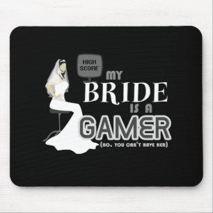 Tapis De Souris Jeune mariée et mariage de jeu vidéo